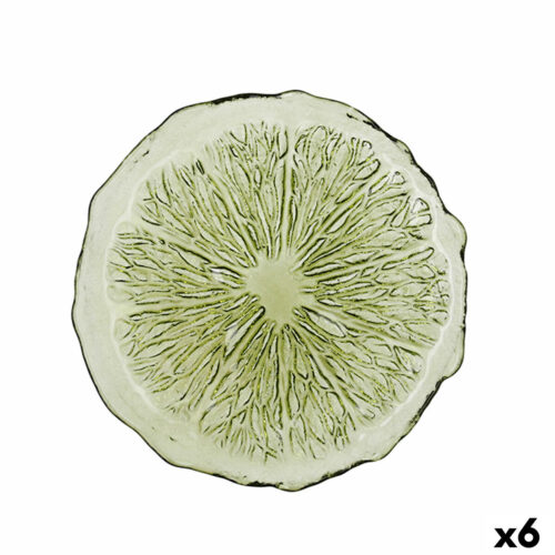 Lame plaat Quid Acid Верде Лимон Зелен Cтъкло 21 x 2 cm (6 броя)