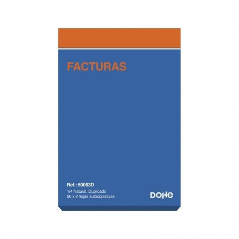 Invoice Book DOHE 50063D 1/4 100 Листи (10 броя) Намаления и отстъпки ЧеренПетък