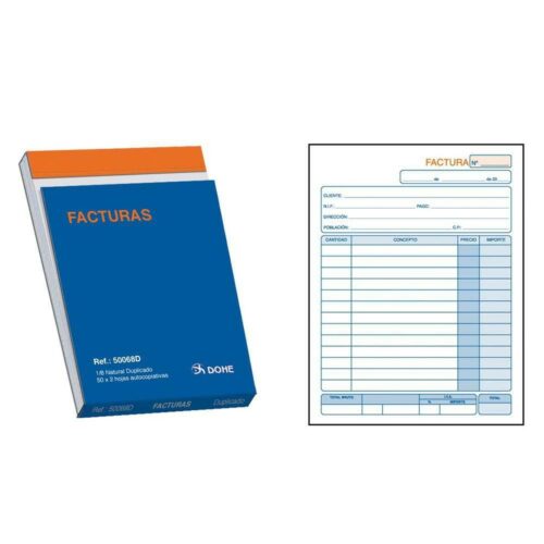 Invoice Book DOHE 50068D 1/8 100 Листи (10 броя)