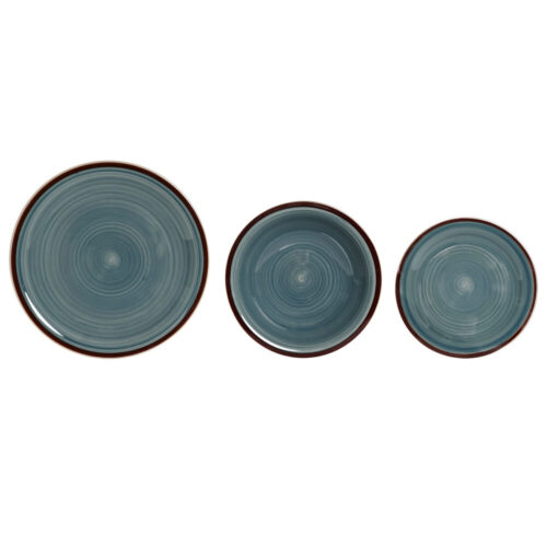 Lauanõud DKD Home Decor Син (18 pcs)