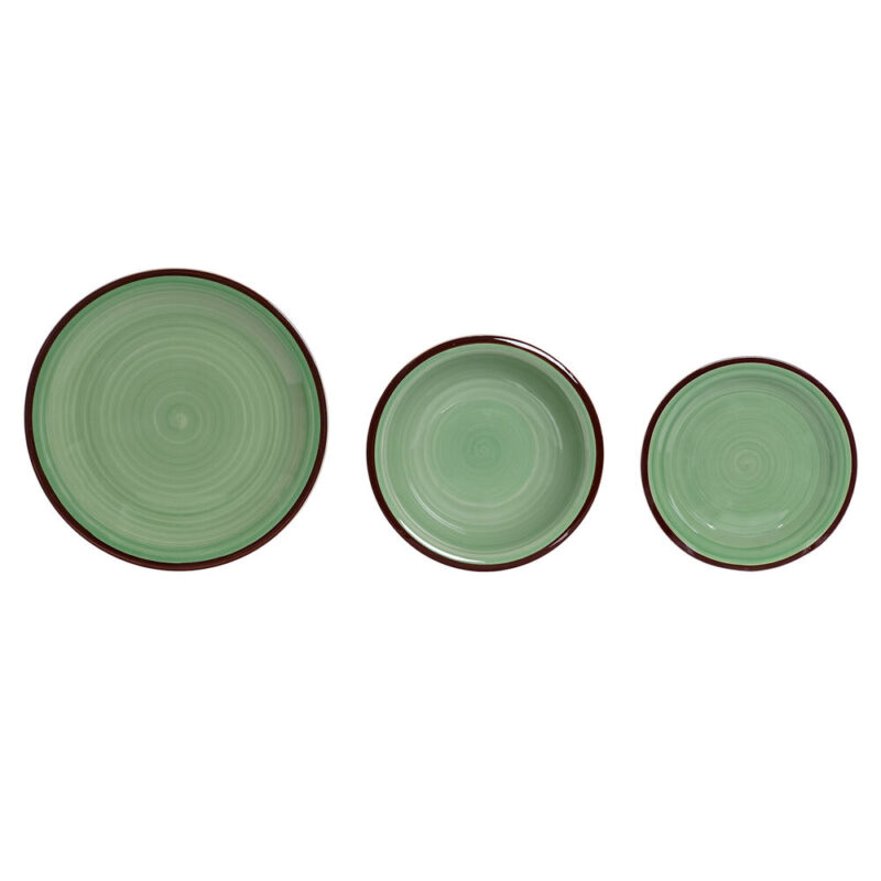 Lauanõud DKD Home Decor Зелен (18 pcs) Намаления и отстъпки ЧеренПетък