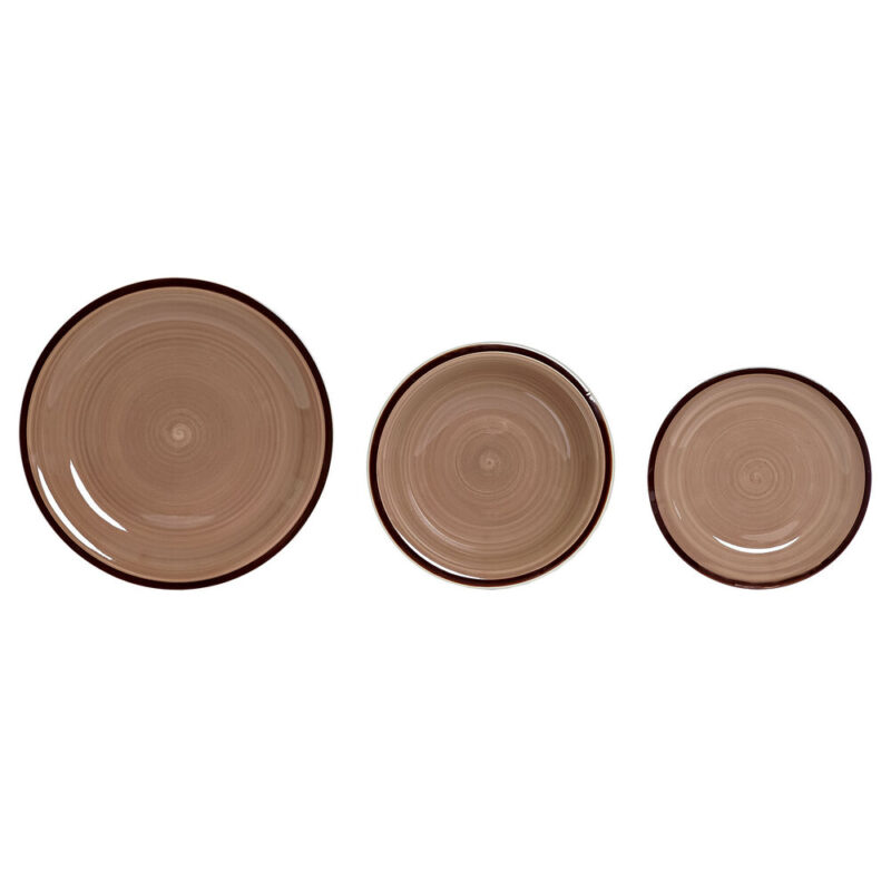 Lauanõud DKD Home Decor Светло кафяв (18 pcs) Намаления и отстъпки ЧеренПетък