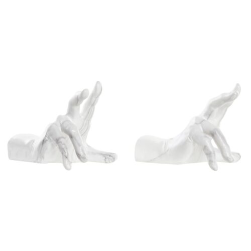 Raamatutugi DKD Home Decor Смола Мрамор Ръце (20,5 x 14 x 15,5 cm)