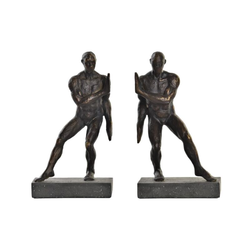 Raamatutugi DKD Home Decor Мед Смола Мъже (14 x 8,4 x 25 cm) Намаления и отстъпки ЧеренПетък