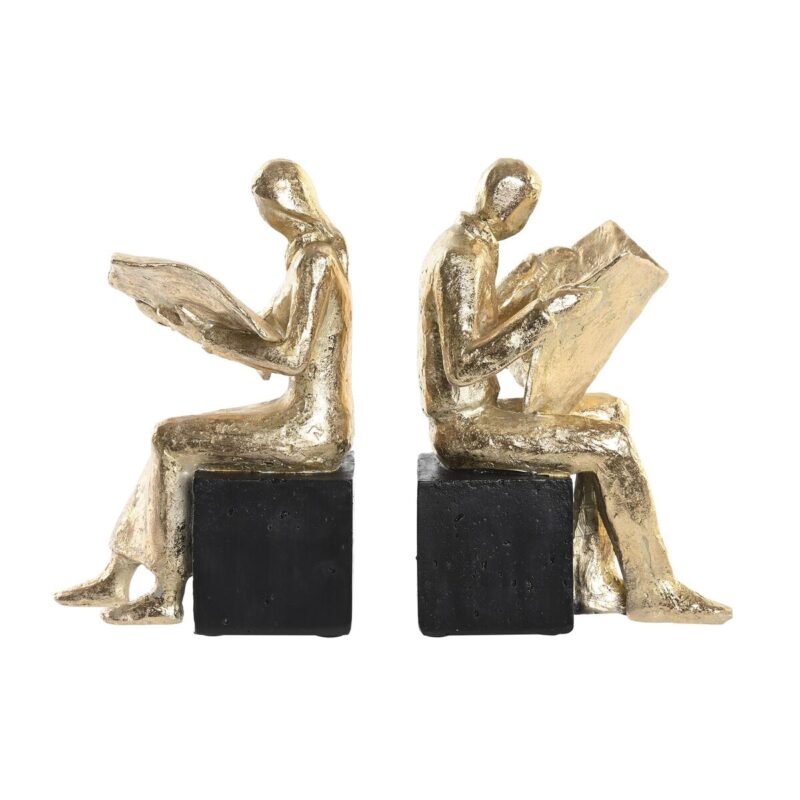 Raamatutugi DKD Home Decor Смола Модерен (28 x 11 x 20,5 cm) Намаления и отстъпки ЧеренПетък