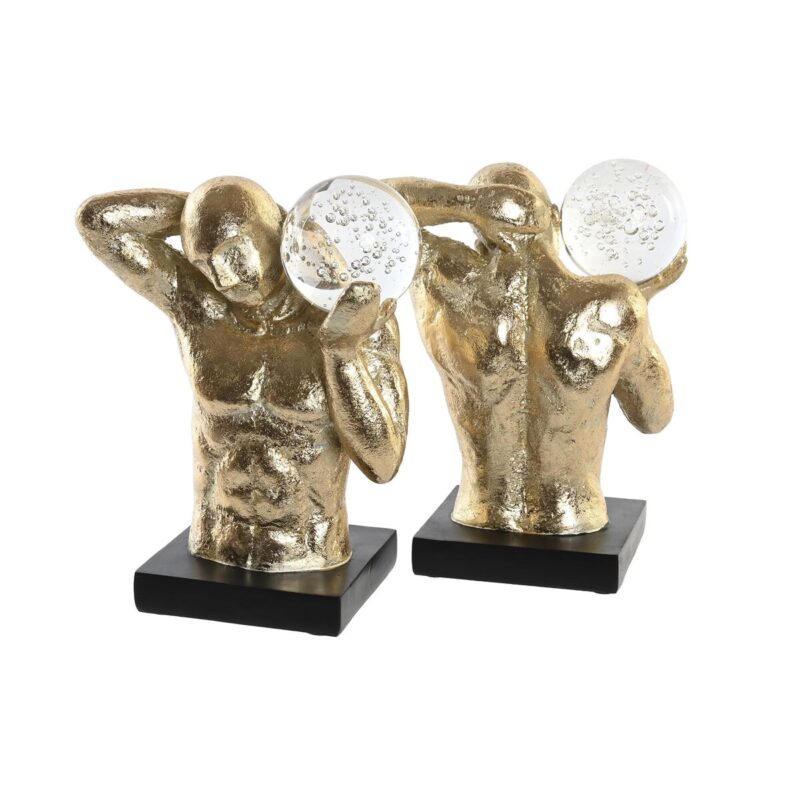 Raamatutugi DKD Home Decor Смола Мъже Модерен (31 x 10 x 19,3 cm) Намаления и отстъпки ЧеренПетък