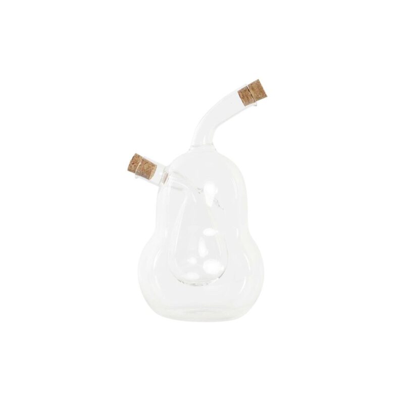 Oil and Vinegar Set DKD Home Decor Прозрачен Kорк Боросиликатно Стъкло (12 x 10 x 18,6 cm) (540 ml) Намаления и отстъпки ЧеренПетък