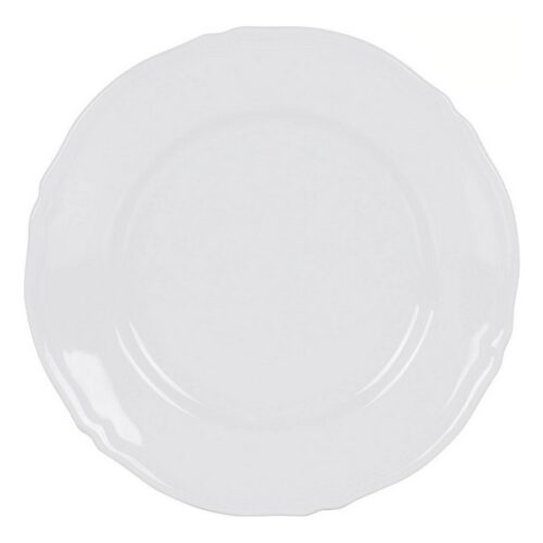 Lame plaat Feuille Порцелан Бял (Ø 32 cm)