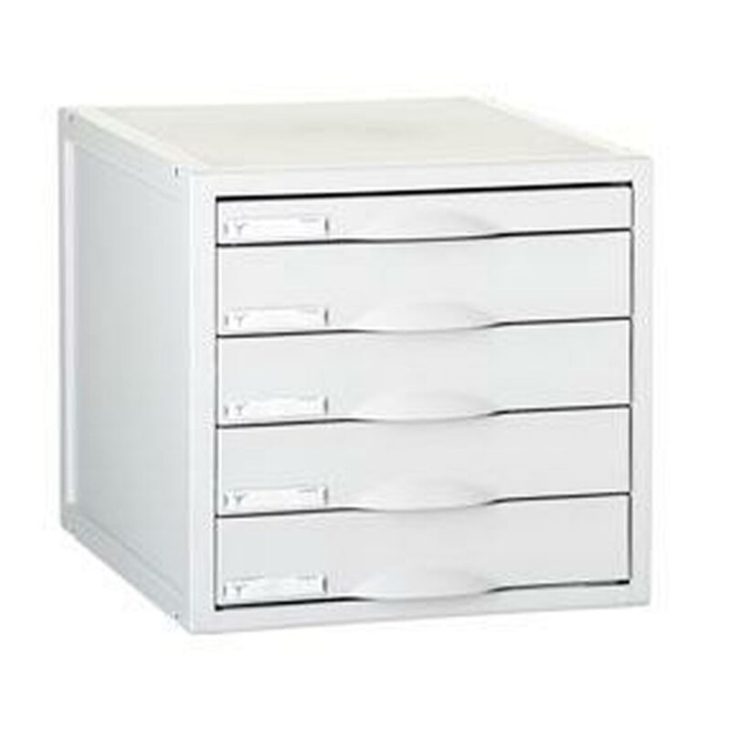 Modular Filing Cabinet Archivo 2000 ArchiSystem 5 чекмеджета Сив (35,6 x 31,6 x 20,3 cm) Намаления и отстъпки ЧеренПетък
