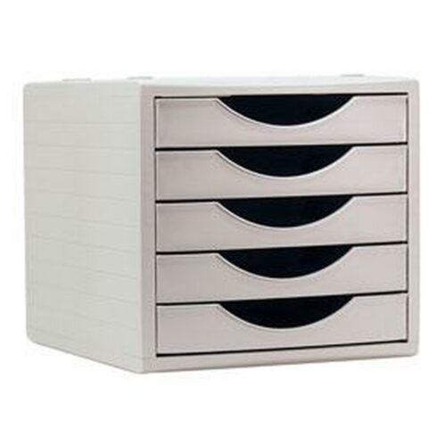 Modular Filing Cabinet Archivo 2000 ArchivoTec Serie 4000 5 чекмеджета Din A4 Сив (34 x 27 x 26 cm)