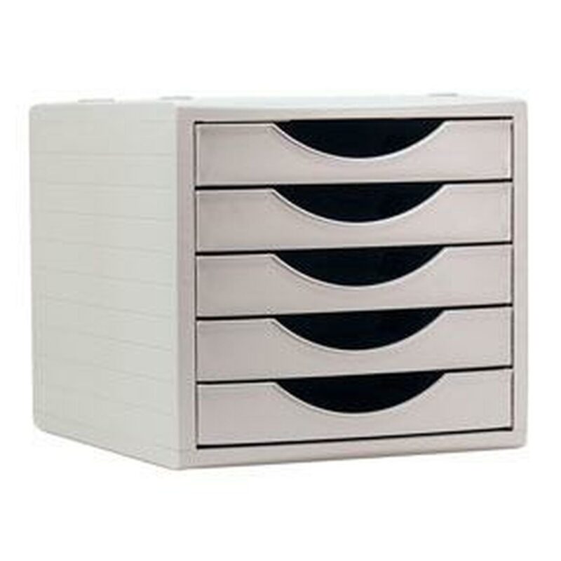 Modular Filing Cabinet Archivo 2000 ArchivoTec Serie 4000 5 чекмеджета Din A4 Сив (34 x 27 x 26 cm) Намаления и отстъпки ЧеренПетък