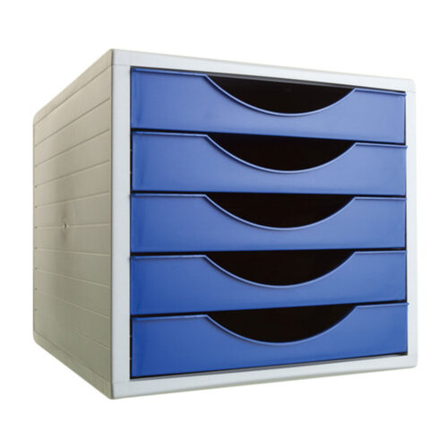 Modular Filing Cabinet Archivo 2000 ArchivoTec Serie 4000 5 чекмеджета Din A4 Син (34 x 27 x 26 cm)