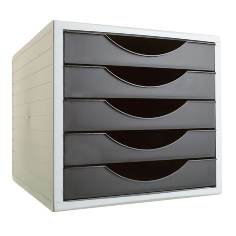Modular Filing Cabinet Archivo 2000 ArchivoTec Serie 4000 5 чекмеджета Din A4 Черен (34 x 27 x 26 cm) Намаления и отстъпки ЧеренПетък