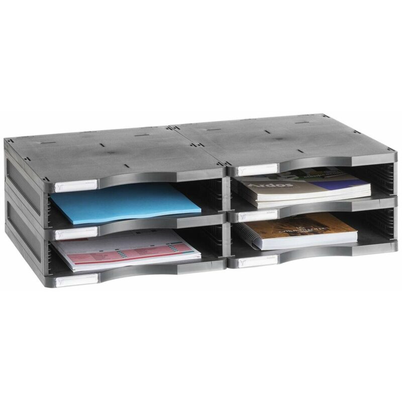 Modular Filing Cabinet Archivo 2000 ArchivoDoc 4 Отделения Din A4 Черен (36 x 60 x 16,5 cm) Намаления и отстъпки ЧеренПетък