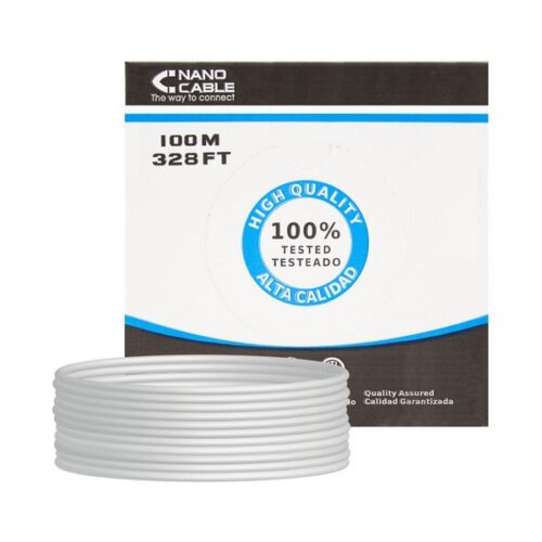 RJ45 CAT 5e UTP кабел NANOCABLE 10.20.0302-FLEX Сив (100 M) Намаления и отстъпки ЧеренПетък