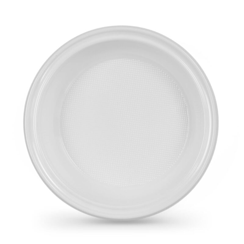 Reusable plate set Algon Кръгъл Бял 20,5 x 3 cm Пластмаса 100 броя Намаления и отстъпки ЧеренПетък