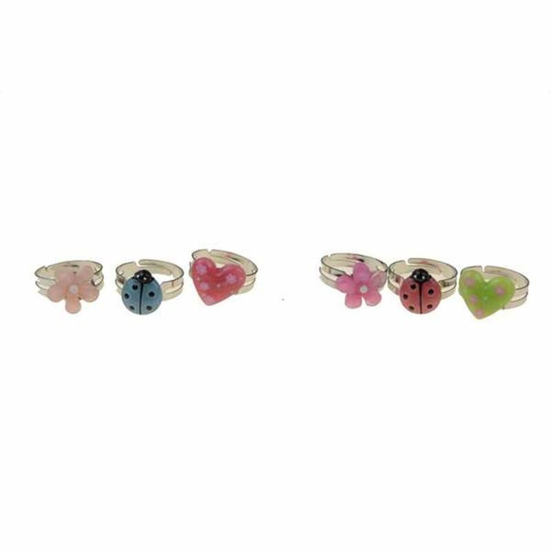 Set of rings Inca Регулируем 3 Части Намаления и отстъпки ЧеренПетък