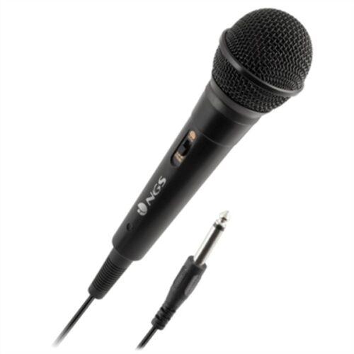 Mикрофон Караоке NGS Singer Fire Черен (6.3 mm) Намаления и отстъпки ЧеренПетък