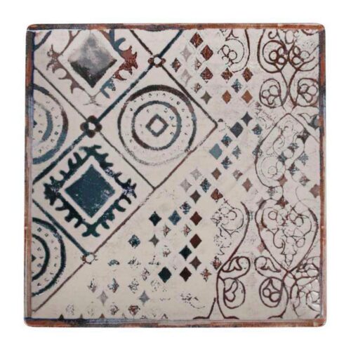 Lame plaat La Mediterránea Grecia Порцелан Блясък (24 x 24 x 2 cm)