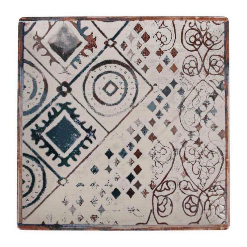 Lame plaat La Mediterránea Grecia Порцелан Блясък (24 x 24 x 2 cm) Намаления и отстъпки ЧеренПетък