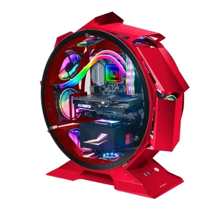 ATX полу-висока кутия Mars Gaming NCORB Red Червен RGB Намаления и отстъпки ЧеренПетък 3