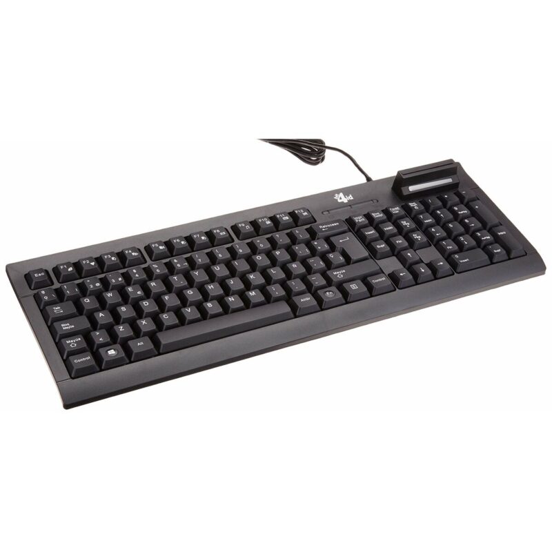 Keлавиатура с четец Bit4id TECLADO_MINIL_K Черен Испанска Qwerty Намаления и отстъпки ЧеренПетък 3
