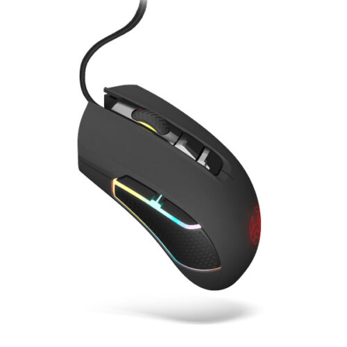 LED мишка за игра Krom KOLT 4000 DPI Черен