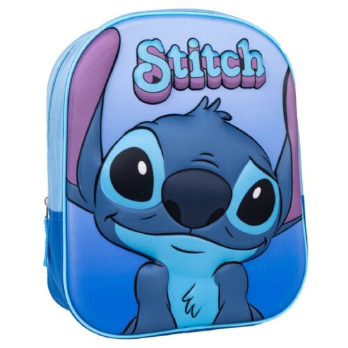 3D училищна чанта Stitch Син 25 x 31 x 10 cm Намаления и отстъпки ЧеренПетък