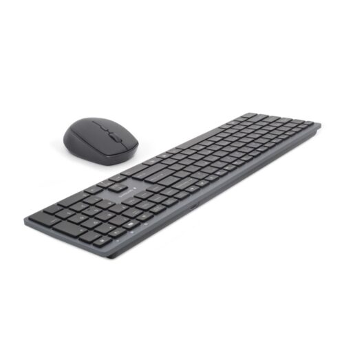 Kлаиатура с безжична мишка GEMBIRD KBS-ECLIPSE-M500-PT Сив