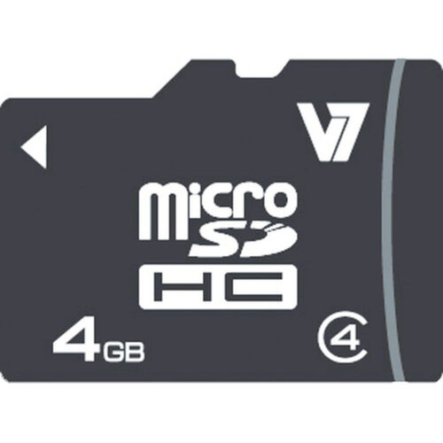 Micro SD карта V7 VAMSDH4GCL4R-2E 4GB