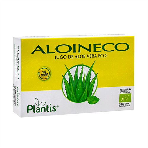 Сок от алое вера органик (без алоин) – Aloin Eco Zumo de Aloe Vera Eco /Sin Aloina/ Plantis®, 20 ампули Намаления и отстъпки ЧеренПетък