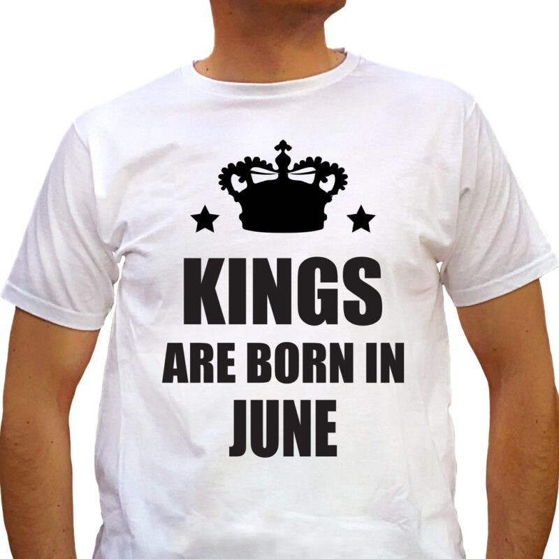 Kings are born in June – white Намаления и отстъпки ЧеренПетък