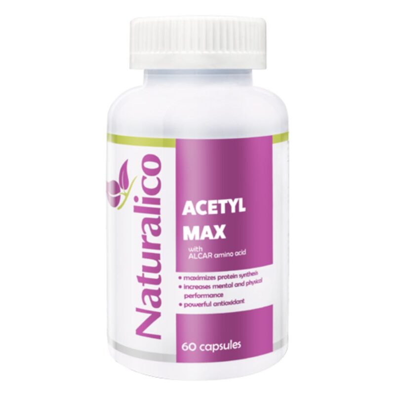 NATURALICO Acetyl Max 60 капс подпомага изгарянето на мазнините Намаления и отстъпки ЧеренПетък 3