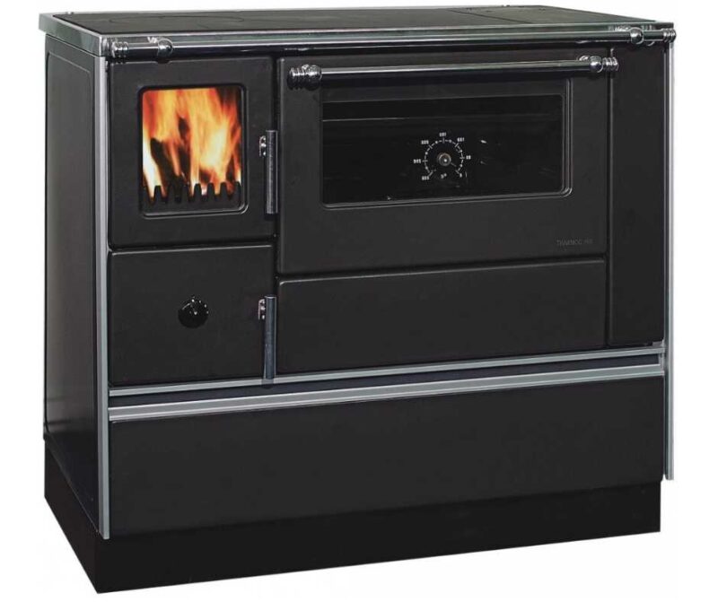 Готварска печка на дърва Alfa Plam Dominant 90 Anthracite, 6.5kW Намаления и отстъпки ЧеренПетък