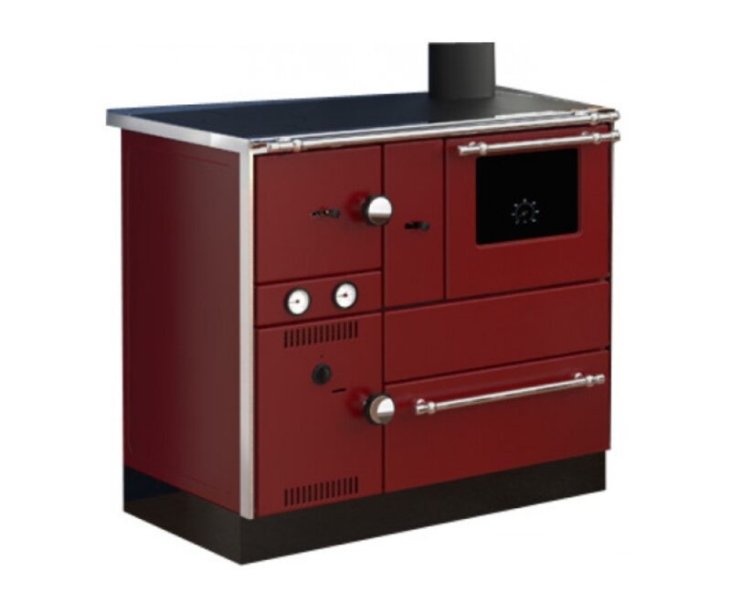 Готварска печка на дърва с водна риза Alfa Plam Alfa Term 27 Red, 27.56kW Намаления и отстъпки ЧеренПетък
