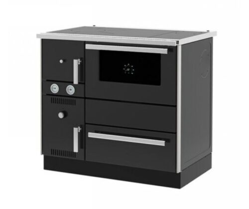 Готварска печка на дърва с водна риза Alfa Plam Alfa Term 20 Anthracite, 23kW