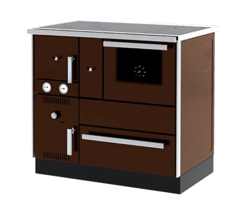 Готварска печка на дърва с водна риза Alfa Plam Alfa Term 27 Brown, 27.56kW