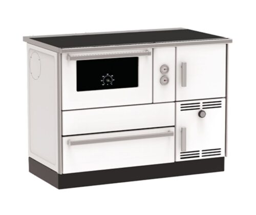 Готварска печка на дърва с водна риза Alfa Plam Alfa Term 35 White-Left, 32kW