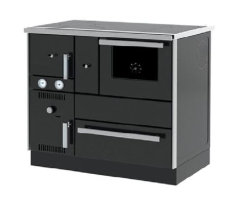 Готварска печка на дърва с водна риза Alfa Plam Alfa Term 27 Anthracite, 27.56kW
