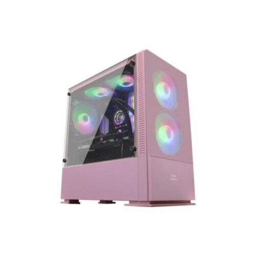 ATX/mATX полу-висока кутия Mars Gaming LED RGB Micro ATX LED RGB – Розов Намаления и отстъпки ЧеренПетък