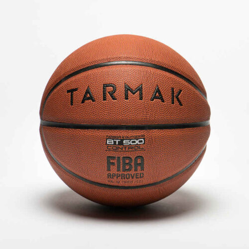 Баскетболна топка bt500 fiba, размер 7, кафява