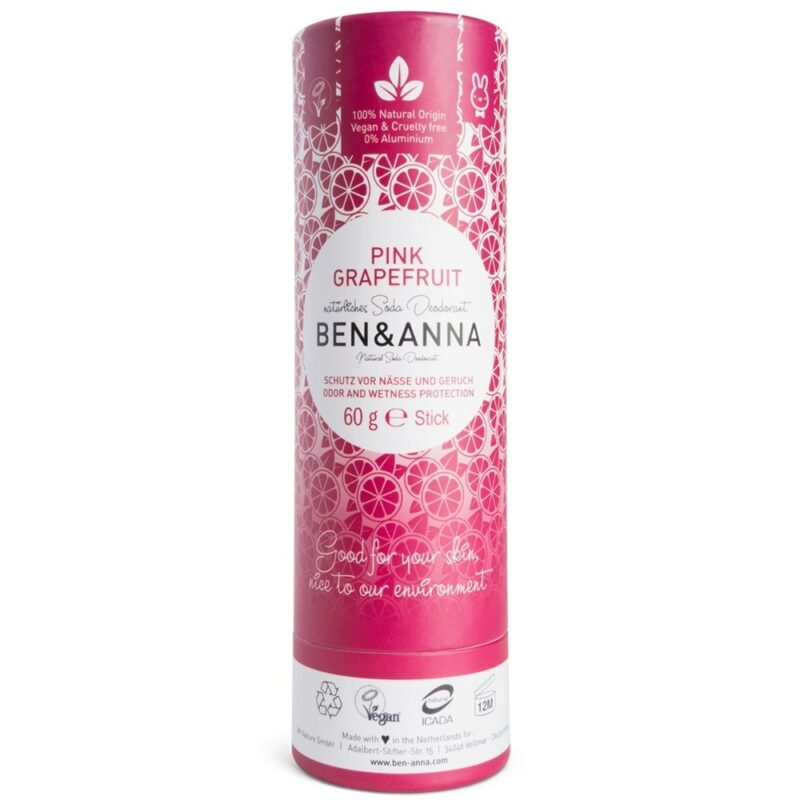 Дезодорант стик Pink Grapefruit – Ben&Anna – 60 г Намаления и отстъпки ЧеренПетък 3