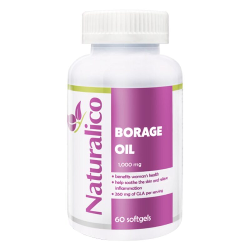 NATURALICO Borage Oil 60 капс softgel за добро женско здраве Намаления и отстъпки ЧеренПетък 3