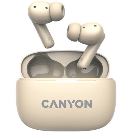 Canyon ongo tws-10 anc+enc, bluetooth headset, microphone, bt v5.3 bt8922f, frequence response:20hz-20khz, battery earbud 40mah*2+charging case 500mah, type-c cable length 24cm,size 63.97*47.47*26.5mm 42.5g, black Намаления и отстъпки ЧеренПетък