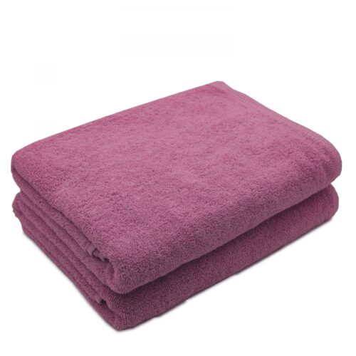 Комплект от 2 кърпи за тяло, 100% памук, 600 гр./м2, Somnart, 70x140 см, розов