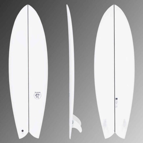 Дъска за сърф fish 900 6'1", 42 л, с 2 финки twin