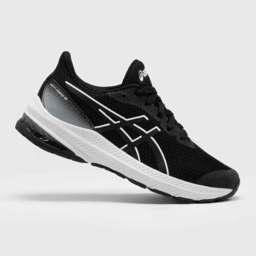 Детски обувки за бягане asics gt-1000 12, черно/бяло Намаления и отстъпки ЧеренПетък