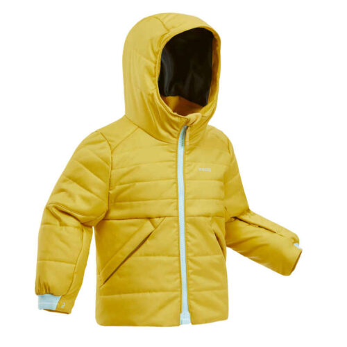 Детско топло и непромокаемо ски яке 180 warm, жълто