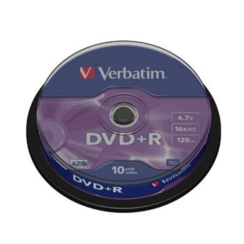 DVD+R устройство Verbatim DVD+R Matt Silver 4.7 GB 16x 10 pcs Намаления и отстъпки ЧеренПетък 3