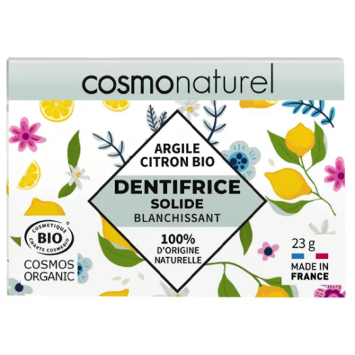 Tвърда избелваща паста за зъби с лимон – Cosmo Naturel – 23 г Намаления и отстъпки ЧеренПетък